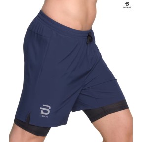 Bjorn Daehlie Run 2 in 1 Running Shorts - Men's