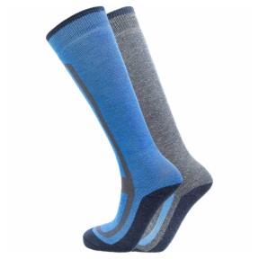 Endurance Williams 2-Pack Ski Socks, Lapis Blue