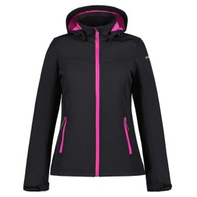 Icepeak Brenham Women's Softshell Jacket, Black/Pink