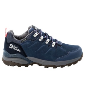 Jack Wolfskin Refugio Texapore Low Women's WP Lth Hiking Boots, Blue/Grey