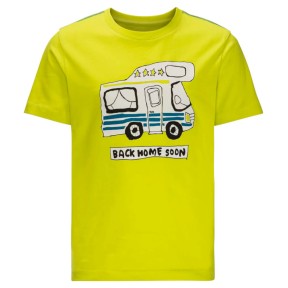 Jack Wolfskin Wolf & Van Boy's T-Shirt, Green Banana