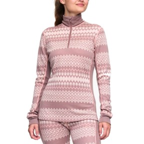 Kari Traa Agnes 2.0 Half Zip Baselayer Shirt, 623142 taupe