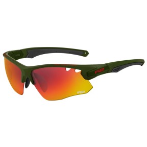 R2 Crown Sport Sunglasses, Clear To Grey, Matt Green