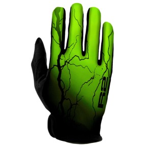 R2 Flash Bike Gloves, Black/Neon Yellow