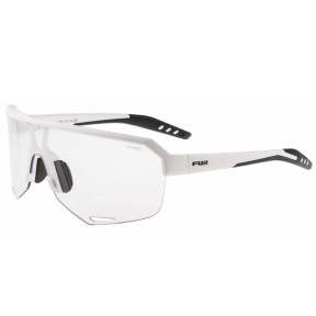 R2 Fluke Sport Sunglasses, Clear To Grey, White