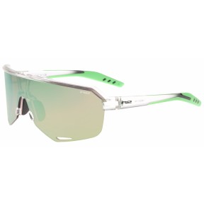 R2 Fluke Sport Sunglasses HD Polarized, Green Revo, Crystal, Black, Green