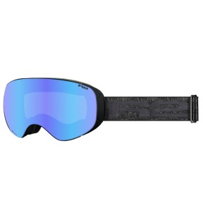 R2 Powder Ski Goggles, Matt Black, Blue Chrome