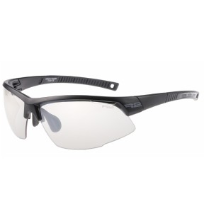 R2 Racer Sport Sunglasses, Clear, Black