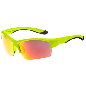 Relax Klippa Kids Sunglasses, Grey Cloud, Neon Yellow