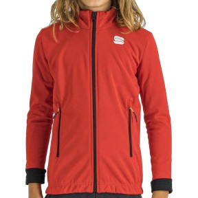 Sportful Squadra Kids Jacket, Red/Black