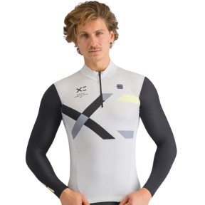 Sportful jersey SQUADRA Lunar grey/Black - Men's