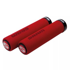 Sram Locking Grips Foam 129 mm, Red/Black