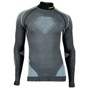 UYN Evolutyon Men's Underwear Shirt Turtle Neck, Melange/Blue