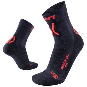 UYN Men's Mountain Bike Socks, Black/Red