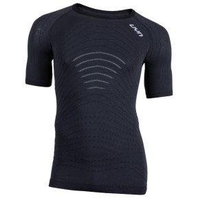 UYN Motyon Men's Underwear Shirt Short Sleeves, Black