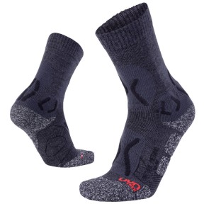 UYN Nature Merino Men's Trekking Socks, Anthracite/Black