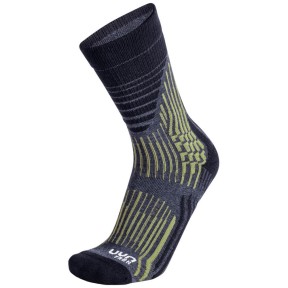 UYN Wave Trekking Men's Socks, Grey/Sage Green