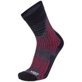 UYN Wave Trekking Women's Socks, Grey/Bordeaux