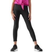 4F TFTIF142 Girls Sports Leggings, Black/Pink