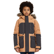 Didriksons Magnetit Kids' Parka, Almond Brown