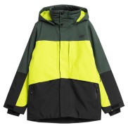 4F JKUMN004 Ski Boys Jacket, yellow/green