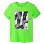 4F Boys T-shirt JTSM002B, Green Neon