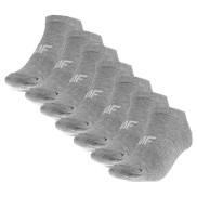 4F F129 Women's Casual Ankle Socks (7-pack), Grey