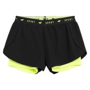 4F F144 Girls Shorts, Black