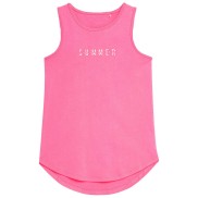 4F F349 Girls Top With Print, Hot Pink