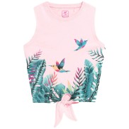 4F F391 Girls Tie Top, Pink