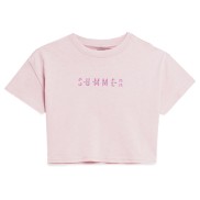 4F F393 Girls Crop-Top T-Shirt, Light Pink