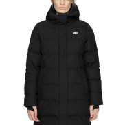 4F Insulated Women's Coat, Black | Sieviešu Dūnu Mētelis