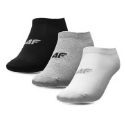 4F JSOM004 Boy's Socks, Black/Grey/White