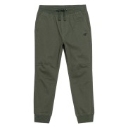 4F JSPMC001 Boys Casual Joggers, Khaki