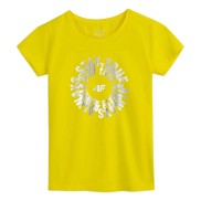 4F JTSD014A Girls T-Shirt, Yellow