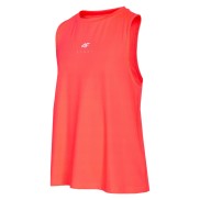 4F JTSDF002 Girls T-Shirt, Coral Neon