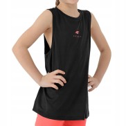 4F JTSDF002 Girls T-Shirt, Deep Black
