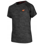 4F JTSMF002 Boy's Functional T-Shirt, Black