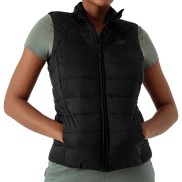 4F KUDP001 Women's Quilted Puffer Vest Without Hood, Black