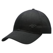 4F M119 Men's Strapback Cap, Deep Black