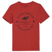 4F M294 Boys T-Shirt With Print, Red