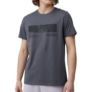4F M308 Men's Regular T-Shirt With Print, Grey