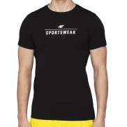 4F Men's T-Shirt TSM005, Black
