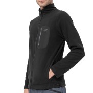 4F PLM012 20S Men's Regular Fleece, black