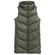 4F Quilted Puffer Women's Vest, Olive/Khaki