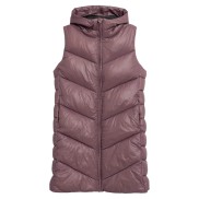 4F Quilted Puffer Women's Vest, Salmon Coral
