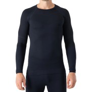4F Seamless Men's Thermal Underwear Shirt, Navy