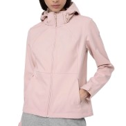 4F SFD001 Women's Windproof Softshell Jacket, Light Pink