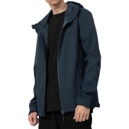 4F SFM001 Men's Softshell Windproof Jacket, Navy