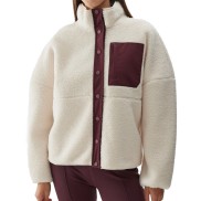 4F TFLEF124 Women's Sherpa Fleece, Cream